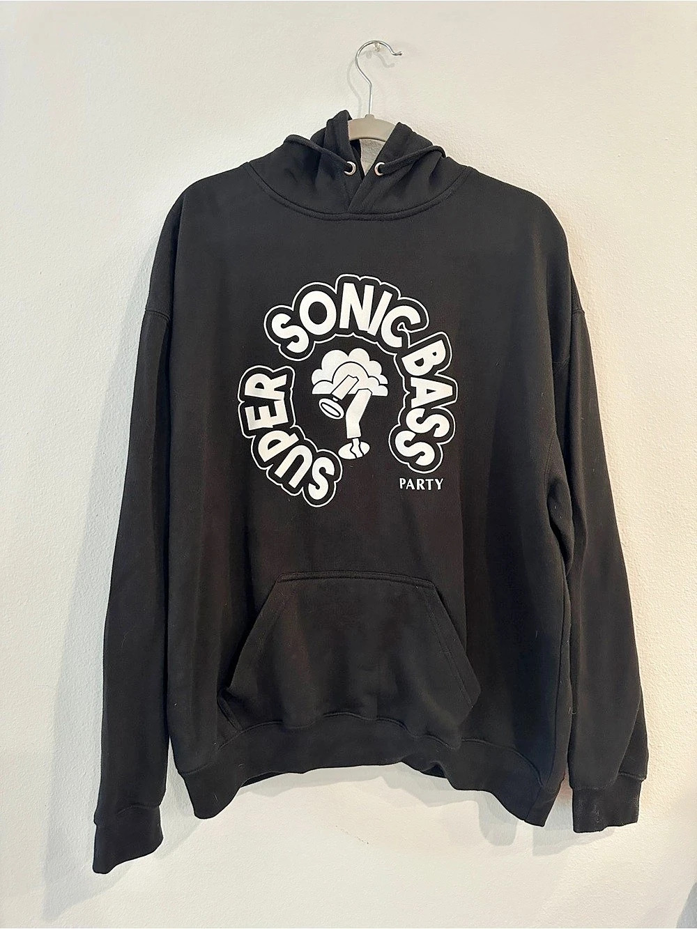Graphic Hoodie in Black - XL